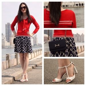 Forever 21 Red and White Sailor Sweater